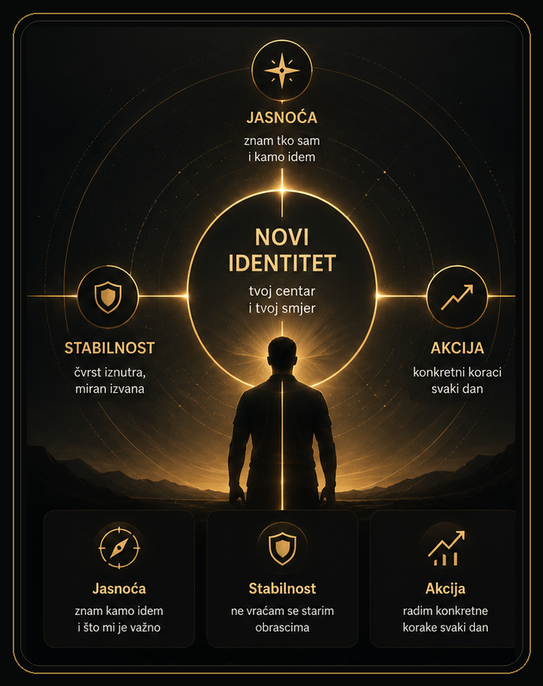 Vizual NLP procesa: novi identitet, jasnoća, stabilnost i akcija
